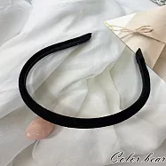 【卡樂熊】麂皮絨糖果色造型髮箍(五色)- 黑色