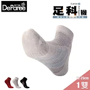 蒂巴蕾 足科 石墨烯消臭氣墊女短襪 M (高原) 自然灰色