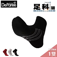 蒂巴蕾 足科 石墨烯消臭氣墊女短襪 M (高原) 黑色