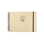 珠友 20K專業水彩繪圖本(橫)/手繪繪畫/畫畫本/圖畫紙/寫生/旅行風景繪圖/創意塗鴉/圈裝素描本剪貼簿-20張入 02卡其