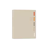 珠友 A4/13K PP資料本-內袋加厚20張/資料夾/資料簿/定頁文件夾/檔案夾/文件收納夾/收納歸檔案本 01奶茶