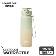 【樂扣樂扣】夢幻漸層Tritan水壺/900ml _青綠小雛菊
