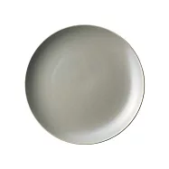 【日本Aito製作所】美濃燒|職人窯釉 陶瓷淺盤20.5cm ‧ 炭木灰