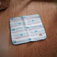 【日本金野毛巾】日本大阪泉州 四重紗吸水方巾 ‧ 小花(藍)