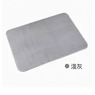 JIAGO 加厚記憶棉吸水腳踏墊(地墊/浴室腳踏墊) 淺灰