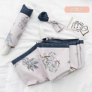 【KISSDIAMOND】絕美花漾黑膠防曬手動晴雨傘(KDU-H001) F 鈴蘭花