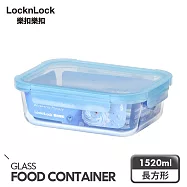 【樂扣樂扣】藍莓慕斯耐熱玻璃保鮮盒 _長方形/1520ml