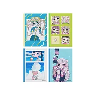 KOKUYO 日本插畫家系列筆記本(4入)IIII A5- 獨角獸