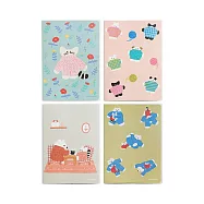 KOKUYO 日本插畫家系列封套筆記本(4入)IIII- 毛線團和絨毛玩具