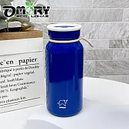 OMORY 復古牛奶罐保溫瓶400ML- 寶藍色