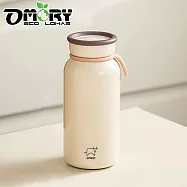 OMORY 復古牛奶罐保溫瓶400ML- 米白色