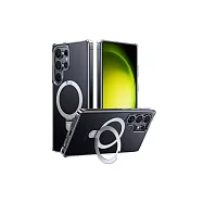 TORRAS Ostand Galaxy S25系列 MagSafe 相容支架防摔手機殼 透明S25