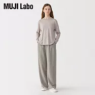【MUJI 無印良品】MUJI Labo女亞麻混羊毛長褲 67 灰色