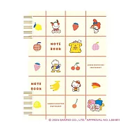 古川紙工 三麗鷗角色水果店 線圈筆記本 B6方格 三麗鷗B