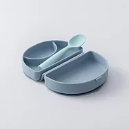 Miniware輕鬆外出組(合掌包矽膠盒+湯匙) Fold&Scoop 地中海藍
