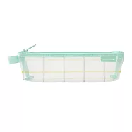 MIDORI CL細網 筆袋(迷你)-限定格子綠