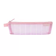 MIDORI CL細網 筆袋(迷你)-限定條紋紫