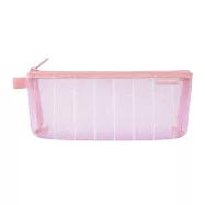 MIDORI CL細網 筆袋(寬底)-限定條紋紫