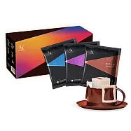 【湛盧咖啡】中焙/深焙. 經典綜合濾掛咖啡.1盒組(共30包;11gx30包/盒;共4種風味) 綜合風味