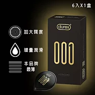 【Durex杜蕾斯】001水性PU衛生套6入X1盒