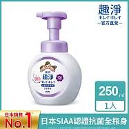 日本獅王趣淨抗菌洗手慕斯250ml 花香