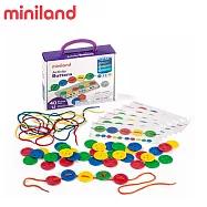 【西班牙miniland】數字鈕扣穿繩40入