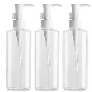 【AHOYE】透明高身按壓瓶 500mL-3入 (沐浴乳 洗髮乳 分裝瓶 洗手乳)