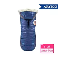 【西班牙NAYECO納伊格】時尚連帽夾克 L 星球藍