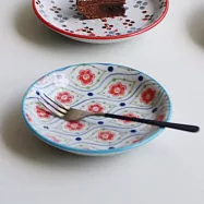 【日本Awasaka】美濃燒|波蘭陶 陶瓷小皿12cm ‧ 花浪