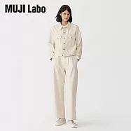 【MUJI 無印良品】MUJI Labo女和紙混粗織斜紋長褲 27 原色