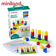 【西班牙miniland】幾何邏輯推理疊疊樂15入