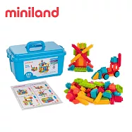 【西班牙miniland】統感鬃毛積木組(含教學卡/手提箱)