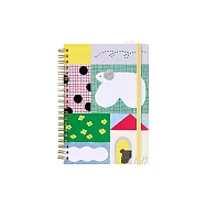 【HITOTOKI】 NOTE 手帳筆記本 線圈款 漫畫尺寸 漫步 (島村光設計款)