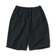 【MUJI 無印良品】兒童速乾五分褲 110 黑色