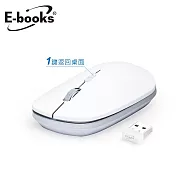 E-books M79 一鍵返回五鍵式超靜音無線滑鼠 白