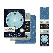美國 Cavallini 口袋筆記本3入組 _天體觀測