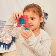 【Edx 艾迪客】水晶益智方塊-100入|透明彩色積木|3+ 組合建構 美感養成