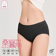 GIAT天絲蠶絲彈力抑菌內褲-低腰款 XXL 黑色