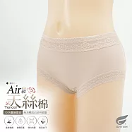 GIAT超細天絲蠶絲透氣蕾絲內褲 XL 裸膚色