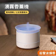 【美好家 Mehome】湧霧香薰機 湧噴雲海加濕器 白色(USB電源)