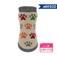 【西班牙Nayeco納伊格】時尚針織毛衣_小腳印 45cm/L