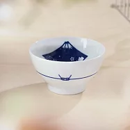【日本Kakuni】緣起富士山 陶瓷餐碗270ml ‧ 藍