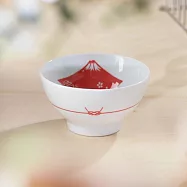 【日本Kakuni】緣起富士山 陶瓷餐碗270ml ‧ 粉