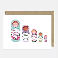 【AWS】Thank you dolls 感謝卡 #1424