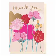 【LOUISE TILER】Thank You Floral 感謝卡#DD059