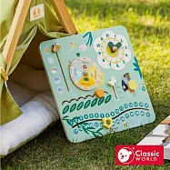 【德國 classic world 客來喜經典木玩】可愛森林時間英文學習板《20255》