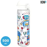 ION8 Medium 運動休閒水壺 I8RF500 (500ml) 圖案款 / 城市綠洲 (收納扣環 Recyclon 塑料水壺 彈蓋 易攜) Robots白