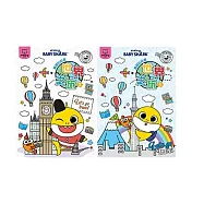 BABY SHARK 寶寶貼貼畫-世界之旅 1 + 2