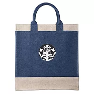 [星巴克]丹寧女神棉麻手提袋