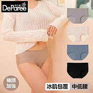 蒂巴蕾 Nude無痕冰肌植物系桑蠶絲抗菌女內褲(包覆式中低腰) 20D M 膚色